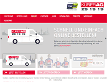 Tablet Screenshot of kurierag.de